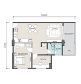 Type B2 - 788 sq ft